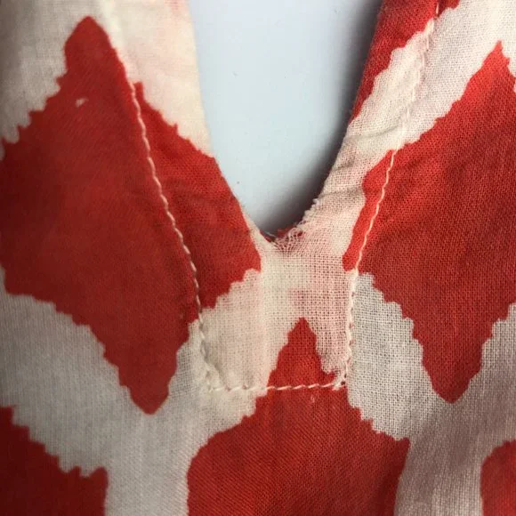 Roberta Roller Rabbit For Piperlime Kurta With Border Tunic Top Sz XS - Picture 11 of 12